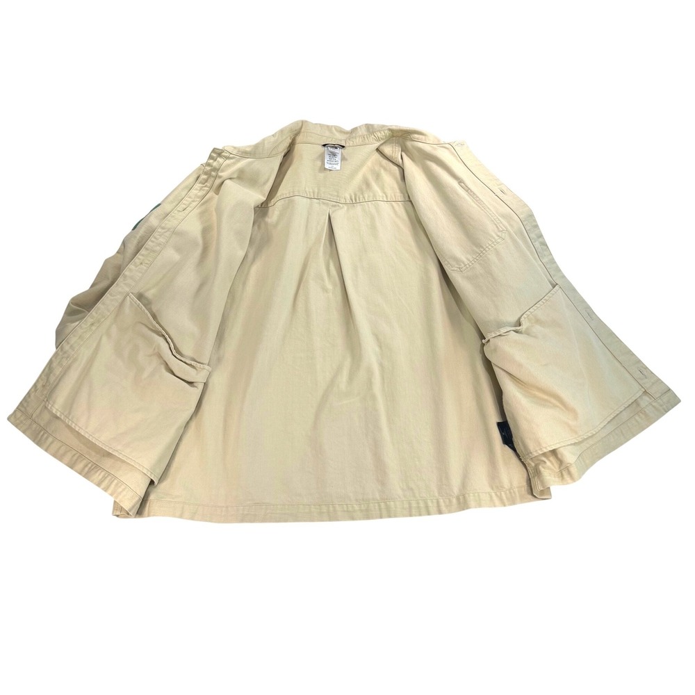 The North Face Utility Canvas Overshirt Shacket NF0A7ZYN Tan Mens XXL Cotton - Picture 3 of 16